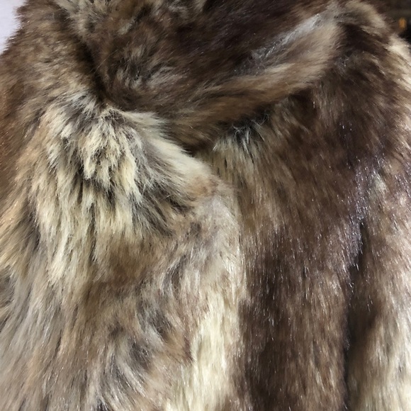 Fashion Nova Brown Faux Fur Jacket - Picture 2 of 6